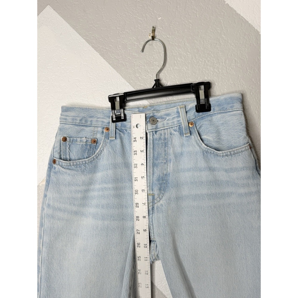 Levi's Premium 501 '90s Jeans Women's 24/30 Light Wash Straight Leg Denim Pants - Picture 15 of 15
